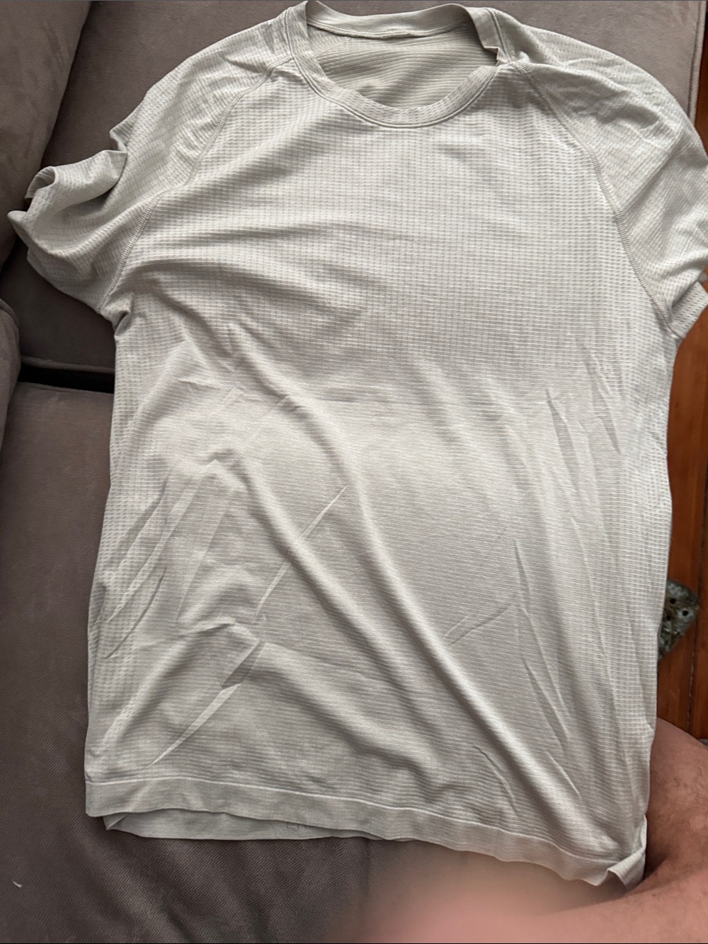 lululemon athletica Short Sleeve Crew in Light Gray
